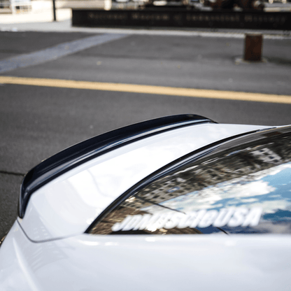 JDMuscle [22-26 WRX] Duck Bill / Low Profile Spoiler - V1 Paint Matched / Gloss Black / Cherry Red - Graveyard Performance