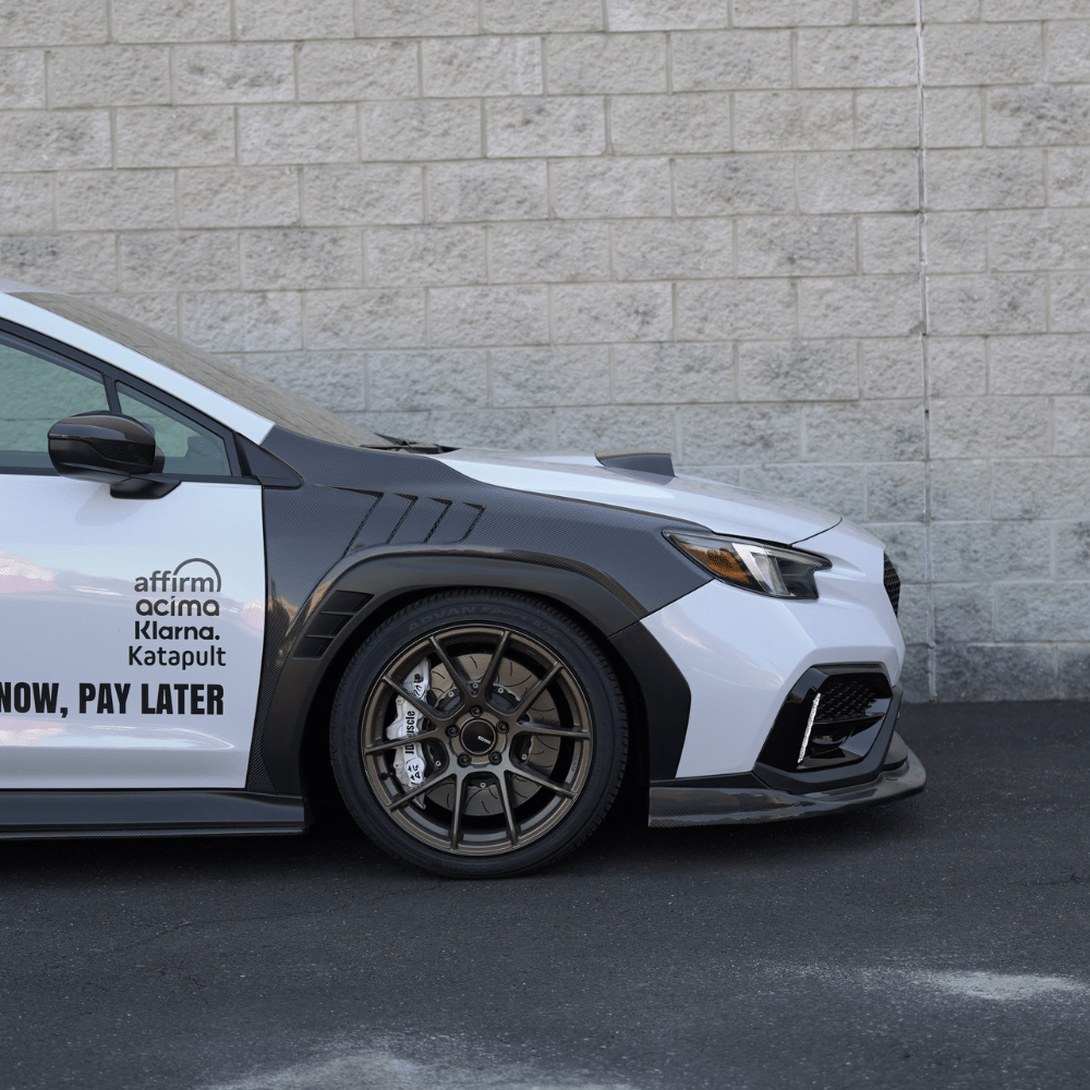 JDMuscle [22-26 WRX] GC8 Style Version 2 Tanso Carbon Fiber Hood Scoop - Graveyard Performance
