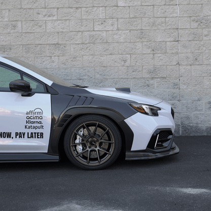 JDMuscle [22-26 WRX] GC8 Style Version 2 Tanso Carbon Fiber Hood Scoop - Graveyard Performance