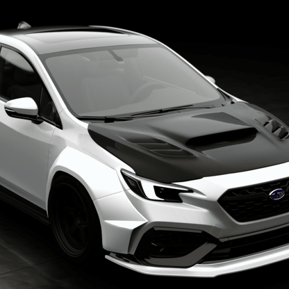 JDMuscle [22-26 WRX] Kogeki Style Front Lip