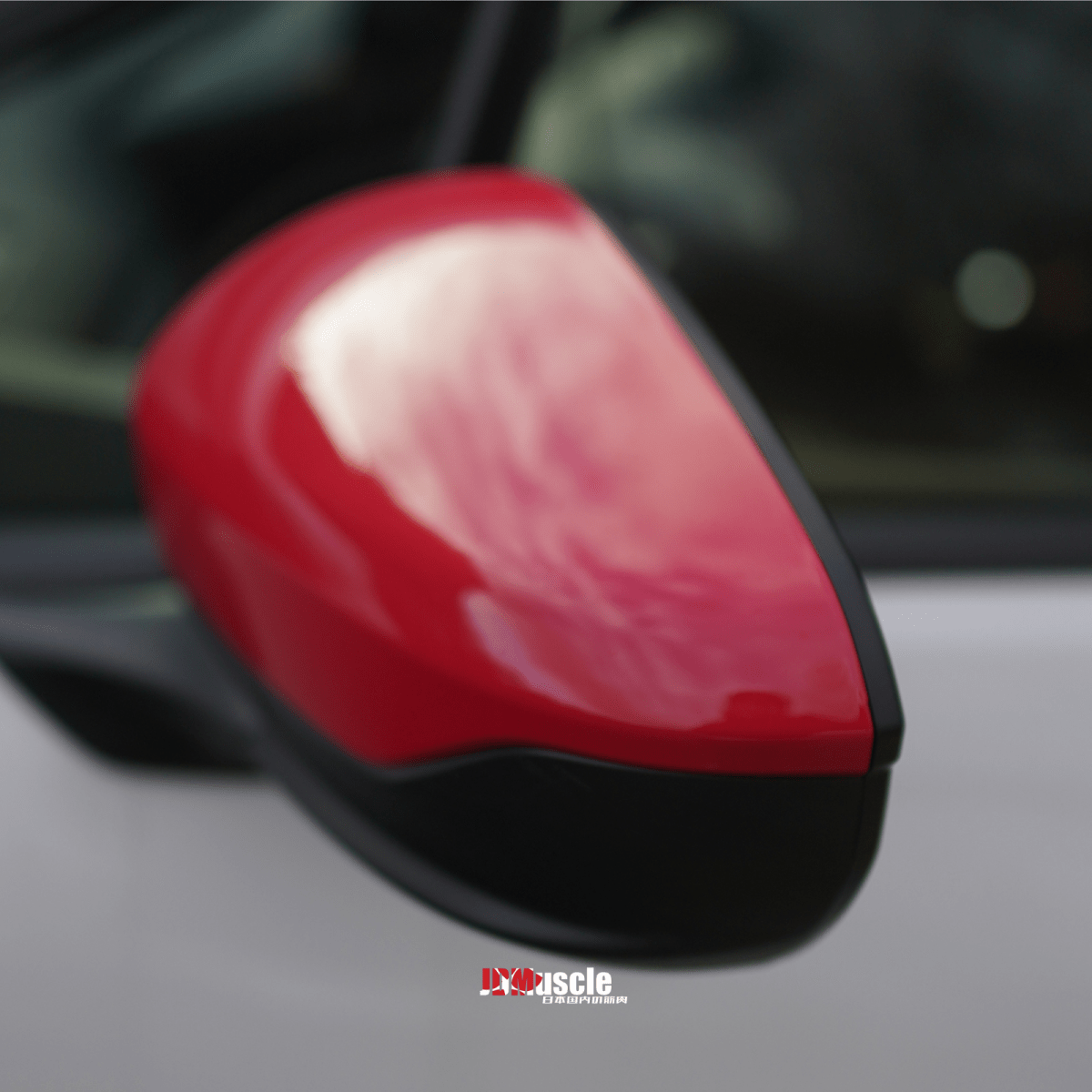 JDMuscle [22-26 WRX] Mirror Covers Replacements | 2PC Set, Paint Matched / Gloss Black / Cherry Red - Graveyard Performance