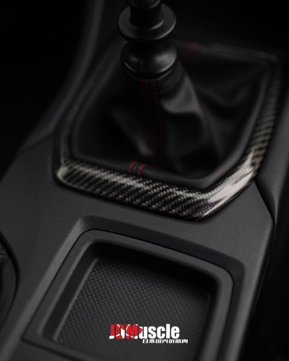 JDMuscle [22-26 WRX] MT Carbon Fiber Shifter Trim Replacement - Graveyard Performance