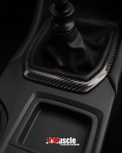 JDMuscle [22-26 WRX] MT Carbon Fiber Shifter Trim Replacement - Graveyard Performance