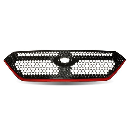 JDMuscle [22-26 WRX] OEM Style Sport Grille w/ Integrated Emblem Mount and Optional Painted Stripe - Graveyard Performance