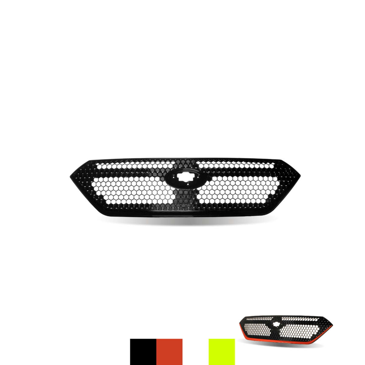 JDMuscle [22-26 WRX] OEM Style Sport Grille w/ Integrated Emblem Mount and Optional Painted Stripe - Graveyard Performance