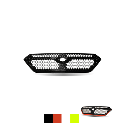 JDMuscle [22-26 WRX] OEM Style Sport Grille w/ Integrated Emblem Mount and Optional Painted Stripe - Graveyard Performance