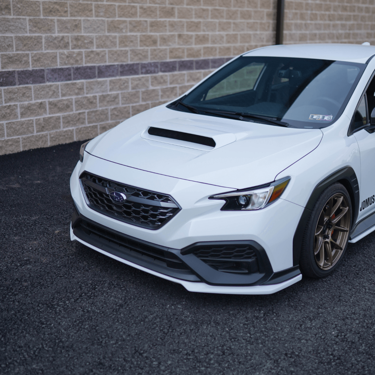 JDMuscle [22-26 WRX] Oversized Hood Scoop OE+ Style - Gloss Black / Paint Matched | Bulge - Graveyard Performance
