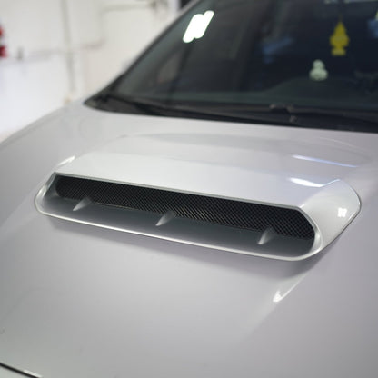 JDMuscle [22-26 WRX] Oversized Hood Scoop V1 - Gloss Black / Paint Matched / Carbon Fiber - Bulge Style - Graveyard Performance