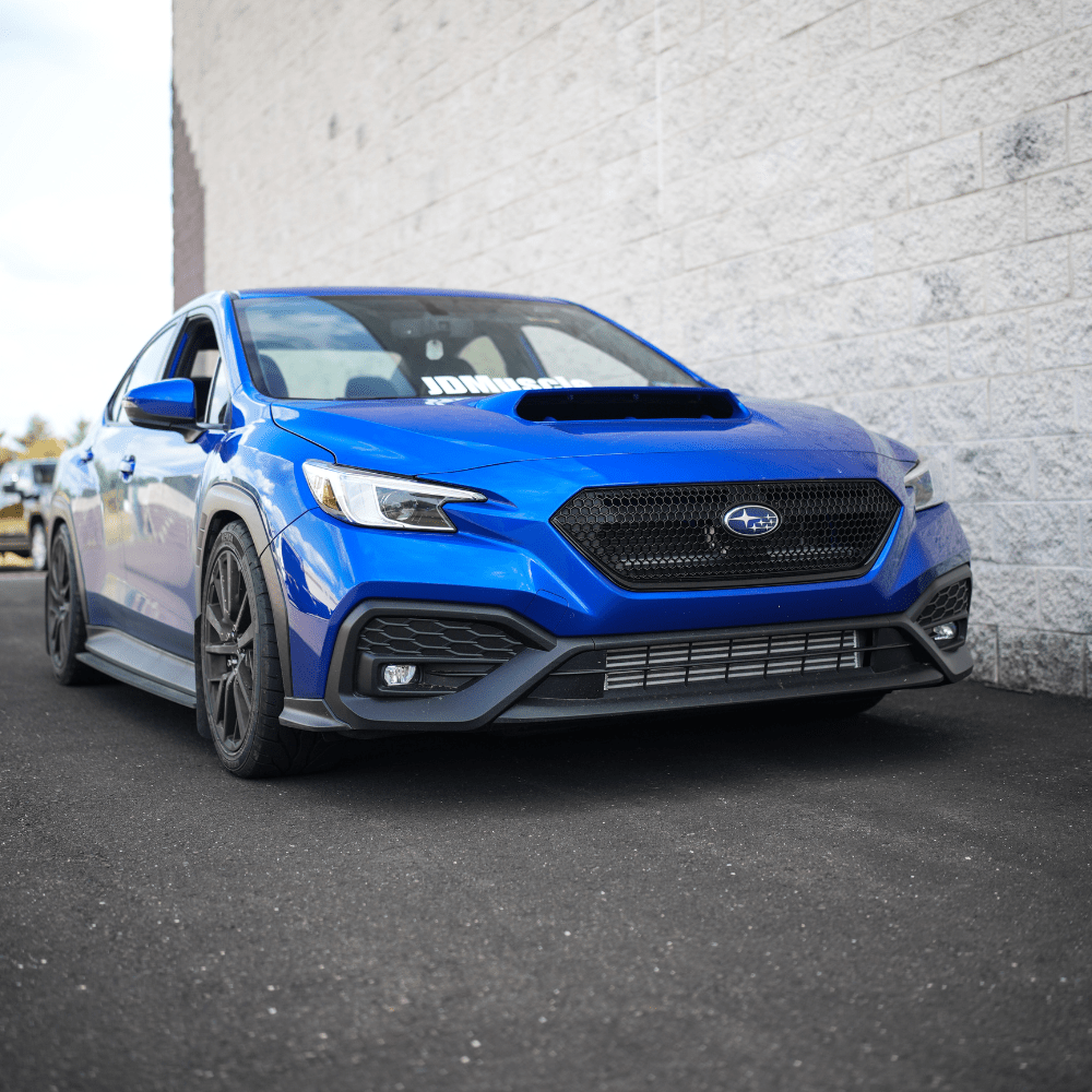 JDMuscle [22-26 WRX] Oversized Hood Scoop V1 - Gloss Black / Paint Matched / Carbon Fiber - Bulge Style - Graveyard Performance