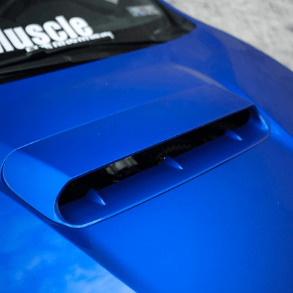 JDMuscle [22-26 WRX] Oversized Hood Scoop V1 - Gloss Black / Paint Matched / Carbon Fiber - Bulge Style - Graveyard Performance