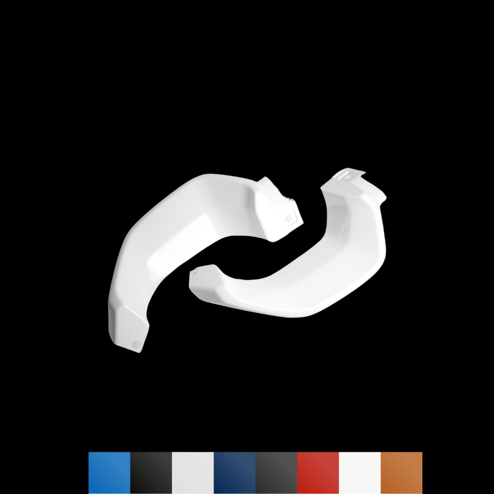 JDMuscle [22-26 WRX] Paint Matched Exhaust Finisher Trim Replacements - Graveyard Performance
