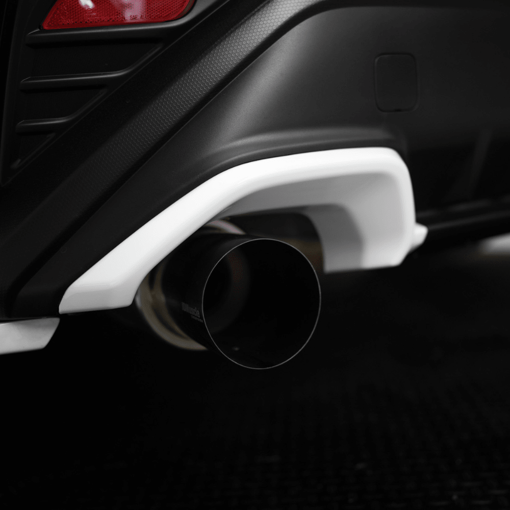 JDMuscle [22-26 WRX] Paint Matched Exhaust Finisher Trim Replacements - Graveyard Performance