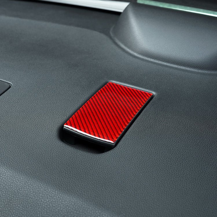 JDMuscle [22-26 WRX] P&S Series Carbon Fiber Car Seat Hook Covers 3 PC| Black Carbon Fiber/ Red Carbon Fiber - Graveyard Performance