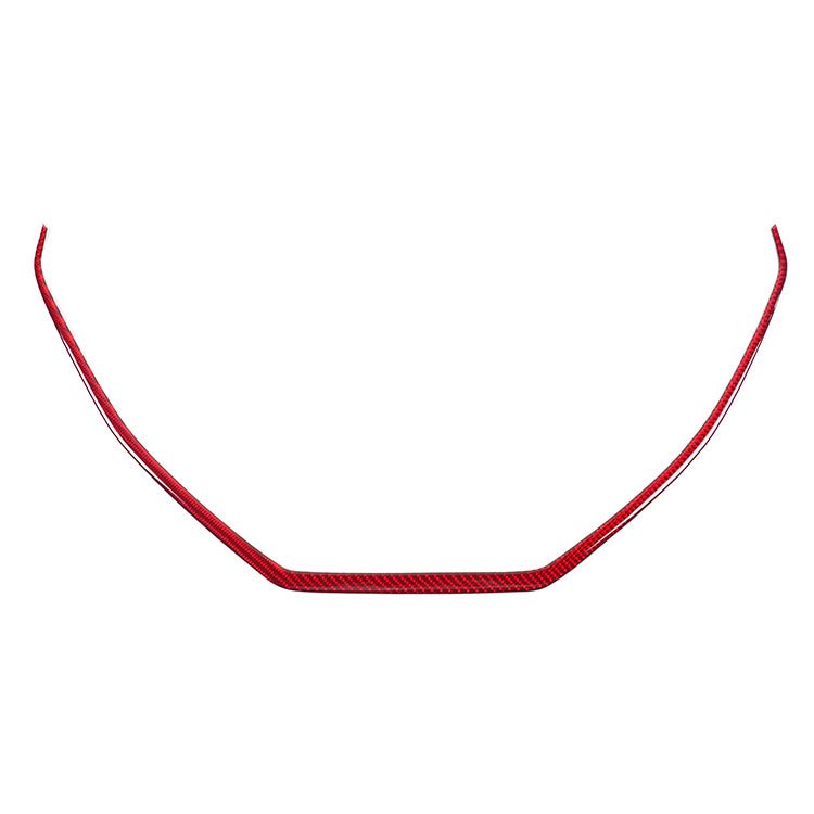 JDMuscle [22-26 WRX] P&S Series Carbon Fiber Center Console Frame Trim | Black Carbon Fiber/ Red Carbon Fiber - Graveyard Performance