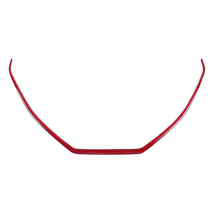 JDMuscle [22-26 WRX] P&S Series Carbon Fiber Center Console Frame Trim | Black Carbon Fiber/ Red Carbon Fiber - Graveyard Performance