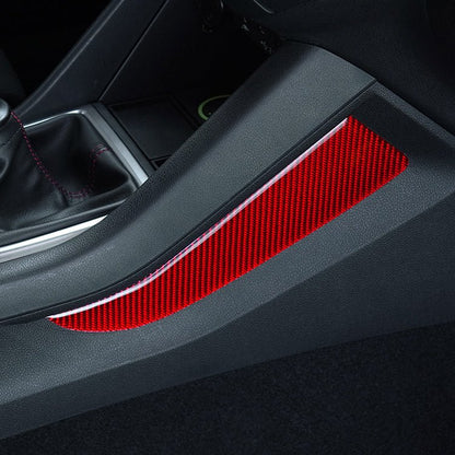 JDMuscle [22-26 WRX] P&S Series Carbon Fiber Center Kicker Panel Accents 2 PC| Black Carbon Fiber/ Red Carbon Fiber - Graveyard Performance
