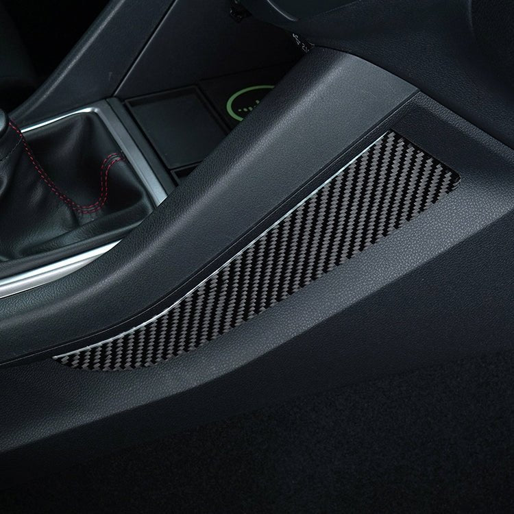 JDMuscle [22-26 WRX] P&S Series Carbon Fiber Center Kicker Panel Accents 2 PC| Black Carbon Fiber/ Red Carbon Fiber - Graveyard Performance