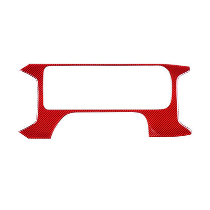 JDMuscle [22-26 WRX] P&S Series Carbon Fiber Cup Holder Trim Cover | Black Carbon Fiber/ Red Carbon Fiber - Graveyard Performance