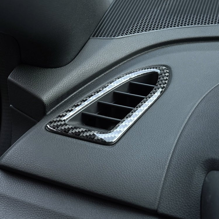 JDMuscle [22-26 WRX] P&S Series Carbon Fiber Dash AC Trim 2 PC | Black Carbon Fiber/ Red Carbon Fiber - Graveyard Performance