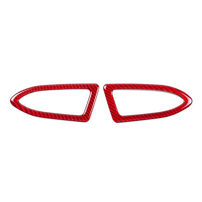 JDMuscle [22-26 WRX] P&S Series Carbon Fiber Dash AC Trim 2 PC | Black Carbon Fiber/ Red Carbon Fiber - Graveyard Performance
