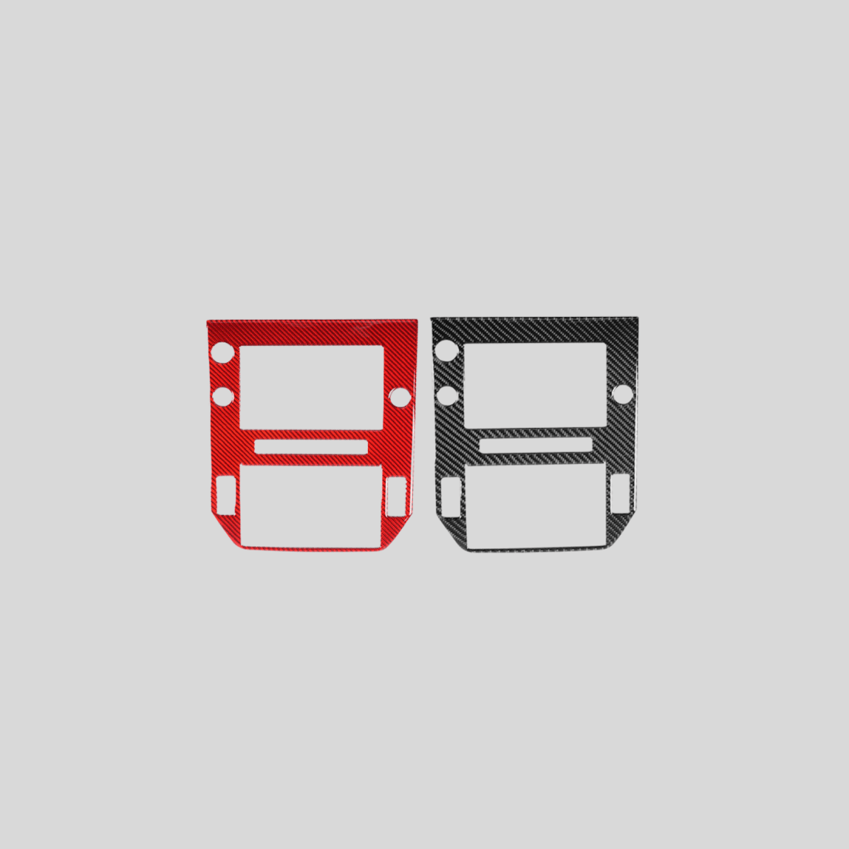 JDMuscle [22-26 WRX] P&S Series Carbon Fiber Infotainment Screen Trim Cover | Black Carbon Fiber/ Red Carbon Fiber - Graveyard Performance