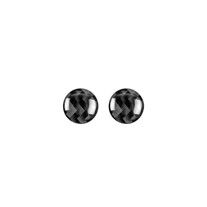 JDMuscle [22-26 WRX] P&S Series Carbon Fiber Infotainment Volume/Tune Buttons Covers 2 PC | Black Carbon Fiber/ Red Carbon Fiber - Graveyard Performance