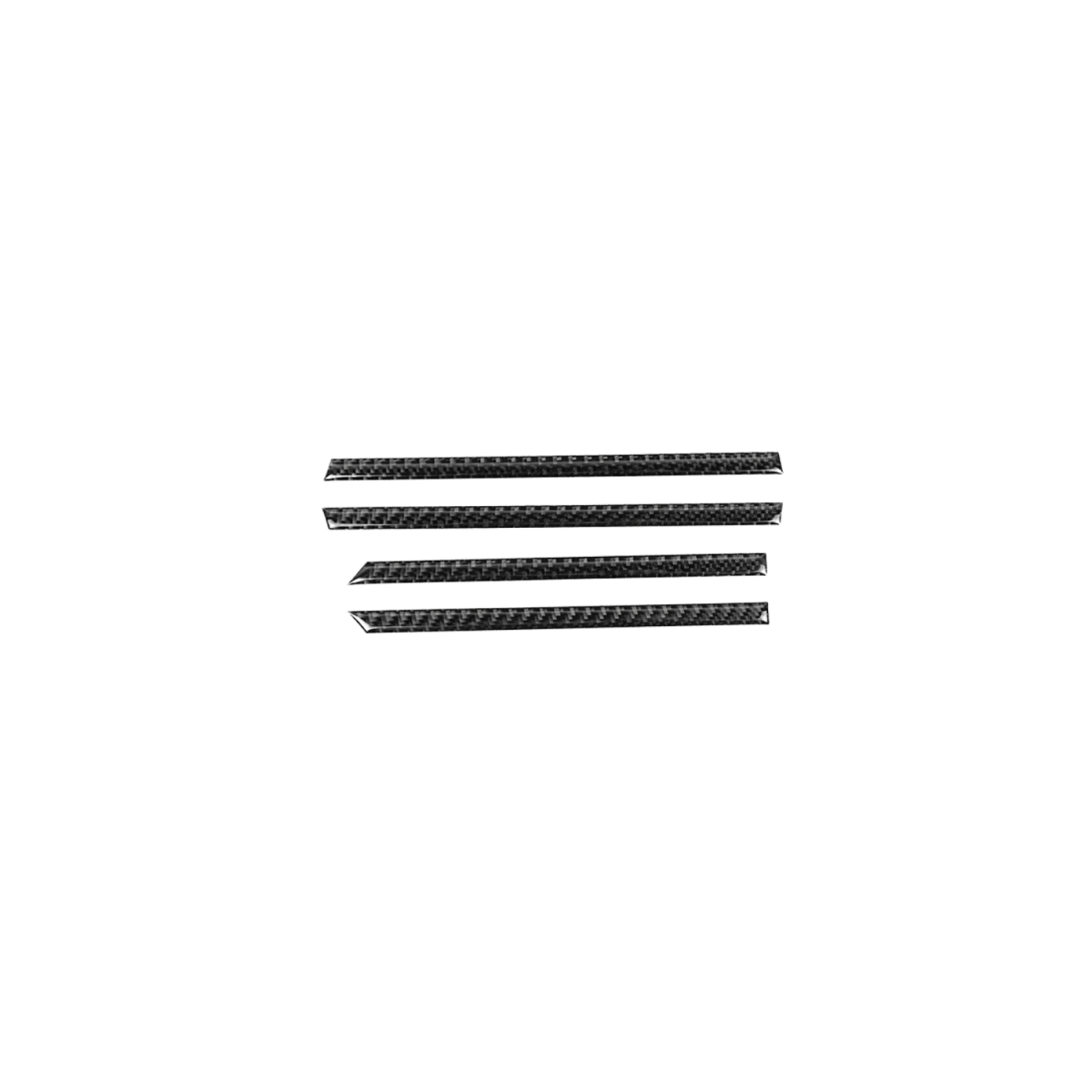 JDMuscle [22-26 WRX] P&S Series Carbon Fiber Interior Window Trim Covers 4 PC | Black Carbon Fiber/ Red Carbon Fiber - Graveyard Performance