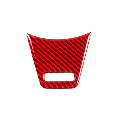 JDMuscle [22-26 WRX] P&S Series Carbon Fiber Steering Wheel Lower Trim Cover | Black Carbon Fiber/ Red Carbon Fiber - Graveyard Performance
