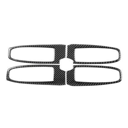 JDMuscle [22-26 WRX] P&S Series Carbon Fiber Window Switch Trim Covers 4 PC | Black Carbon Fiber/ Red Carbon Fiber - Graveyard Performance