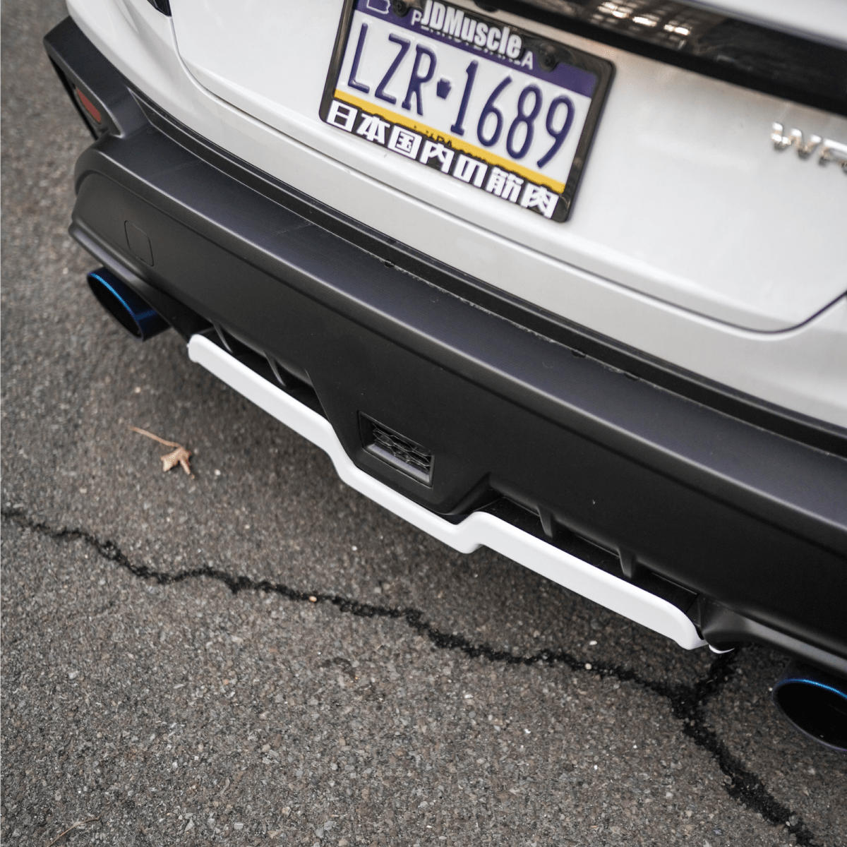 JDMuscle [22-26 WRX] Rear Diffuser V1 | Paint Matched / Gloss Black / Cherry Red - Graveyard Performance