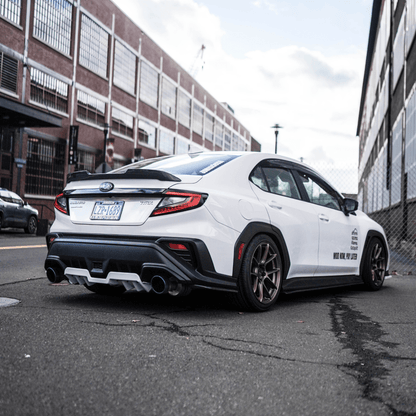 JDMuscle [22-26 WRX] Rear Diffuser V1 | Paint Matched / Gloss Black / Cherry Red - Graveyard Performance