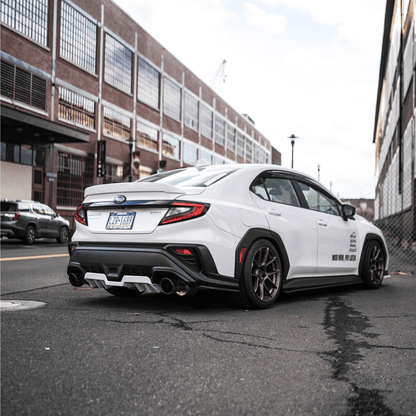 JDMuscle [22-26 WRX] Rear Diffuser V1 | Paint Matched / Gloss Black / Cherry Red - Graveyard Performance