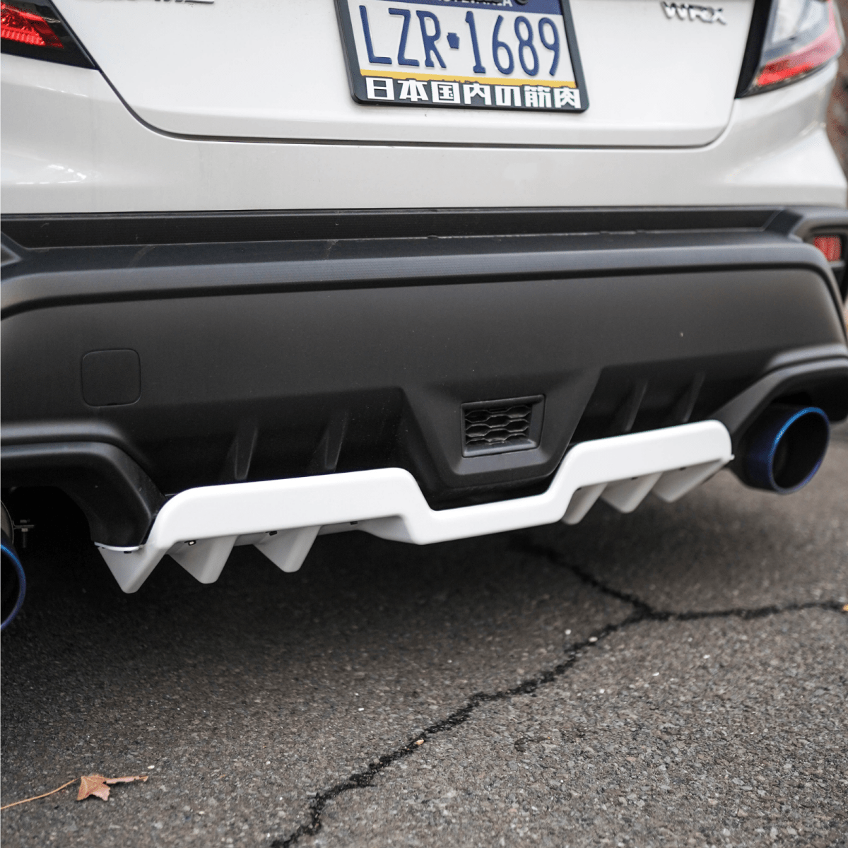 JDMuscle [22-26 WRX] Rear Diffuser V1 | Paint Matched / Gloss Black / Cherry Red - Graveyard Performance