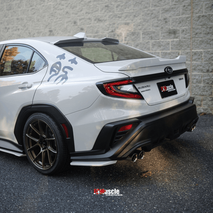 JDMuscle [22-26 WRX] Rear Spats - OE+ Style ABS / Paint Matched / Gloss Black - Graveyard Performance