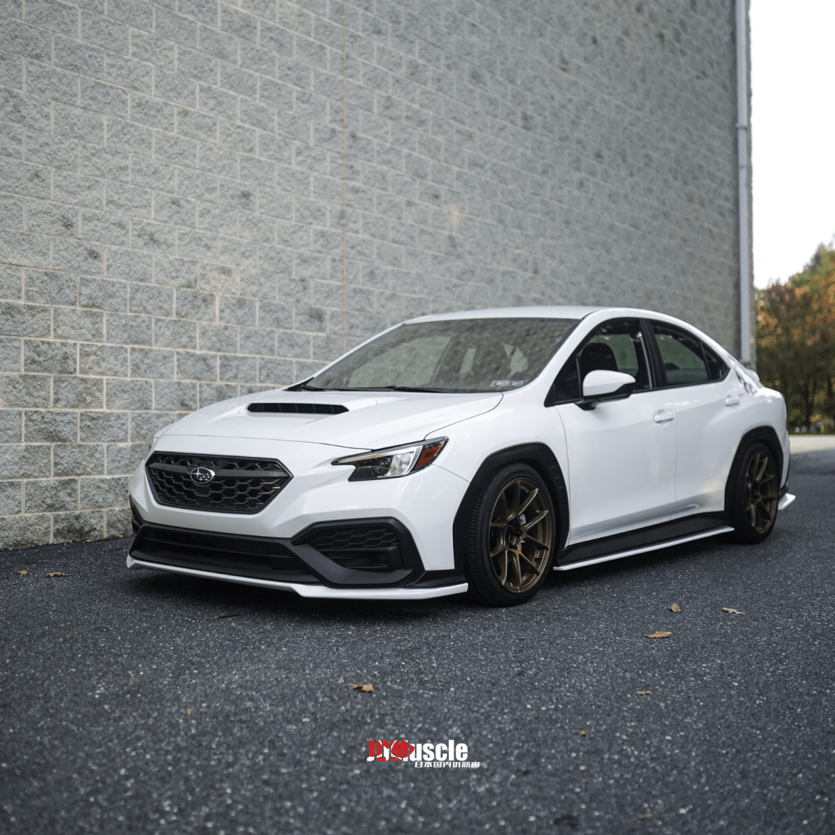 JDMuscle [22-26 WRX] Rear Spats - OE+ Style ABS / Paint Matched / Gloss Black - Graveyard Performance