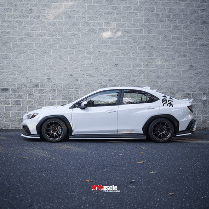 JDMuscle [22-26 WRX] Rear Spats - OE+ Style ABS / Paint Matched / Gloss Black - Graveyard Performance
