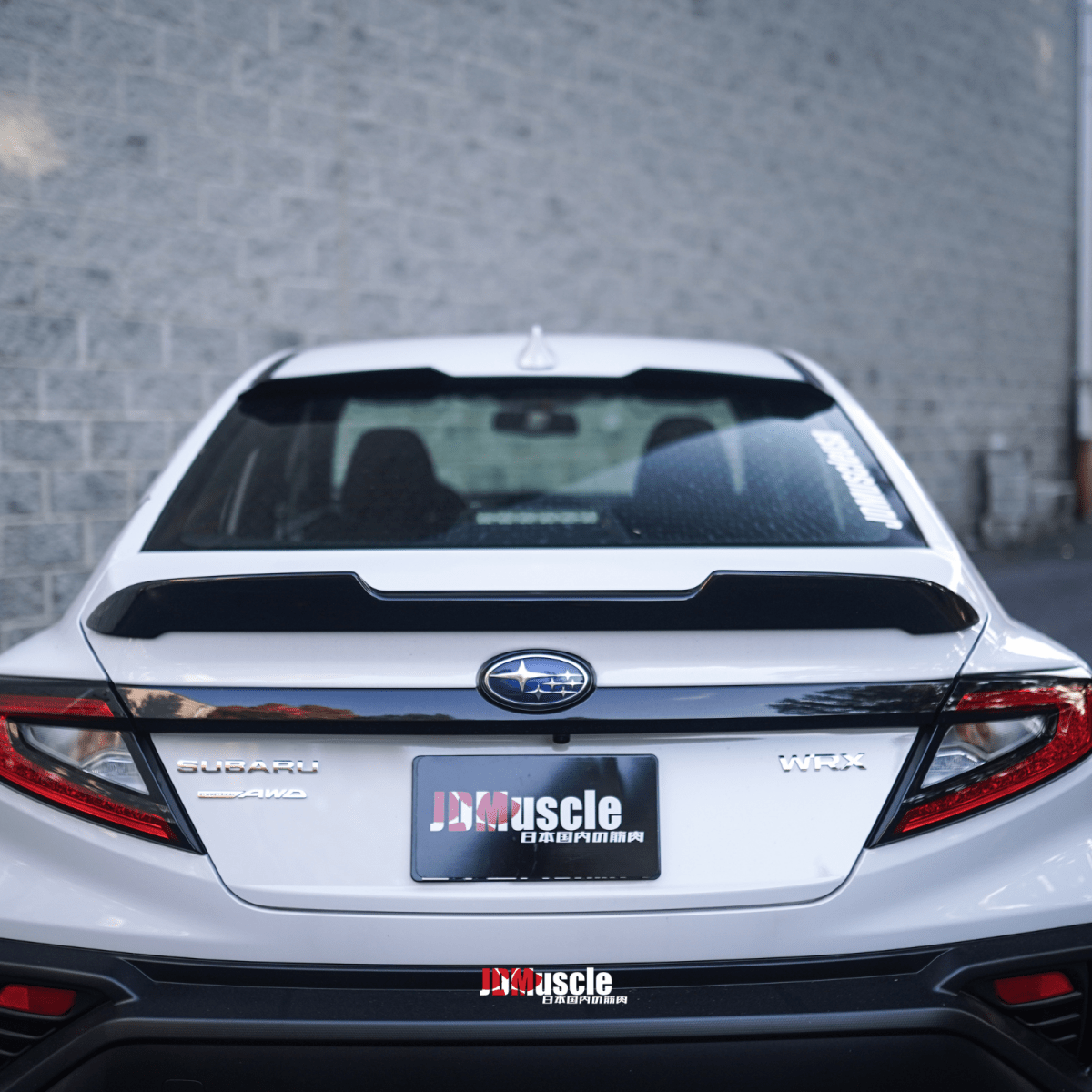 JDMuscle [22-26 WRX] STI Style Duck Bill Spoiler-Paint Matched/Gloss Black - Graveyard Performance