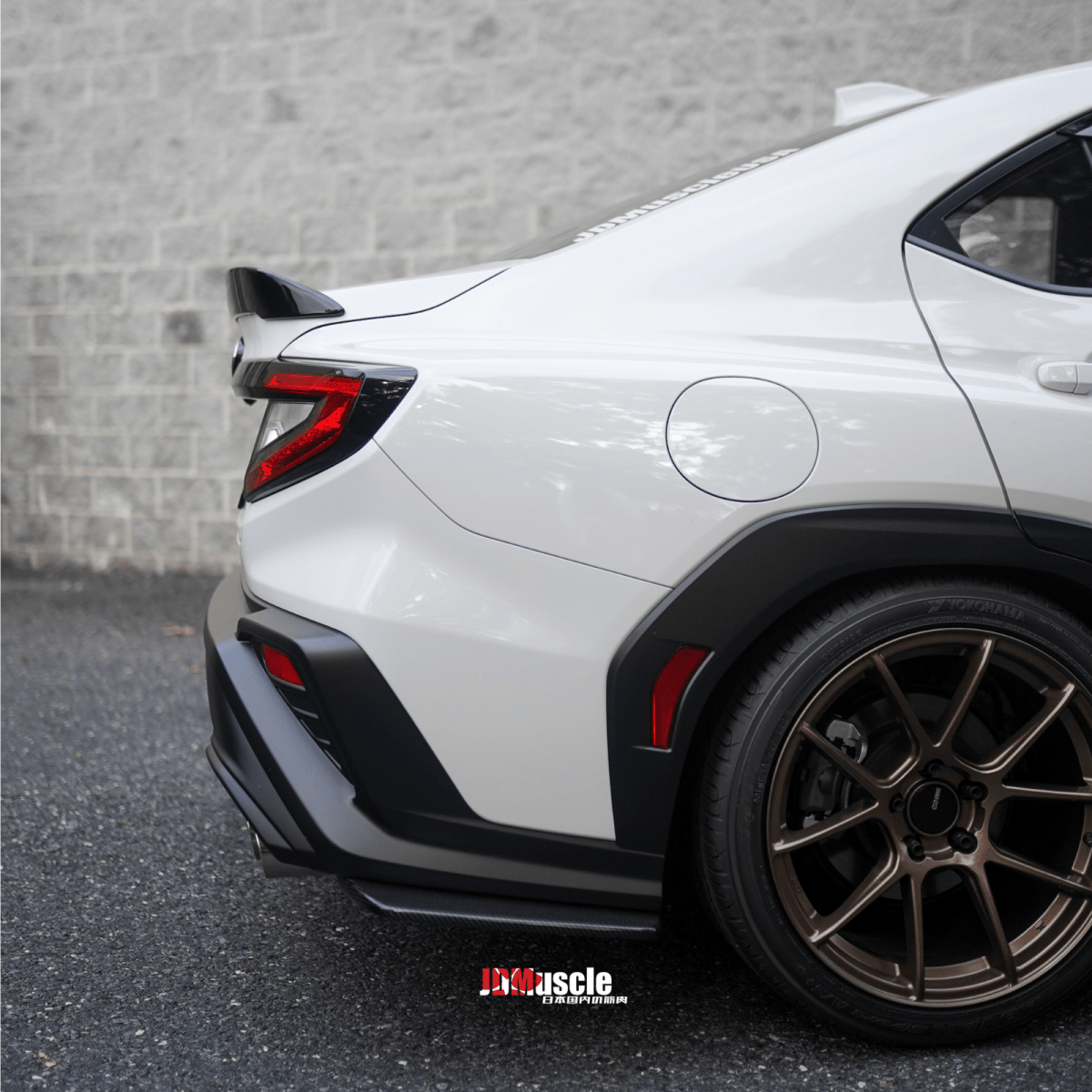 JDMuscle [22-26 WRX] STI Style Duck Bill Spoiler-Paint Matched/Gloss Black - Graveyard Performance