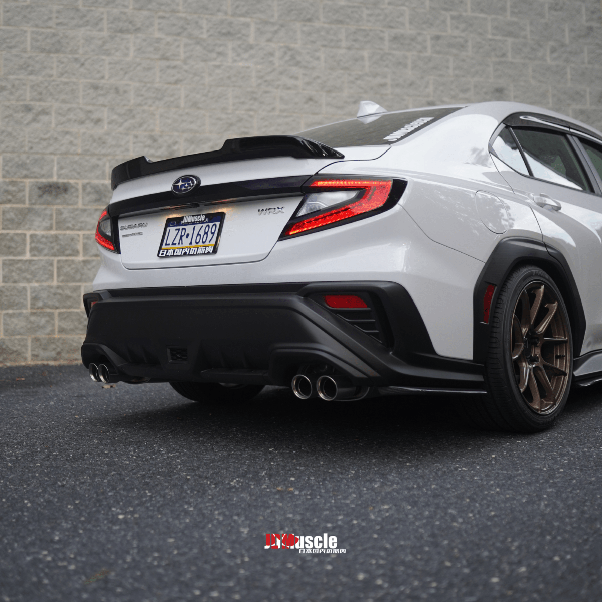 JDMuscle [22-26 WRX] STI Style Duck Bill Spoiler-Paint Matched/Gloss Black - Graveyard Performance