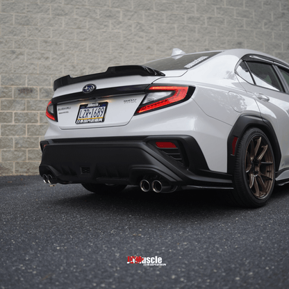 JDMuscle [22-26 WRX] STI Style Duck Bill Spoiler-Paint Matched/Gloss Black - Graveyard Performance