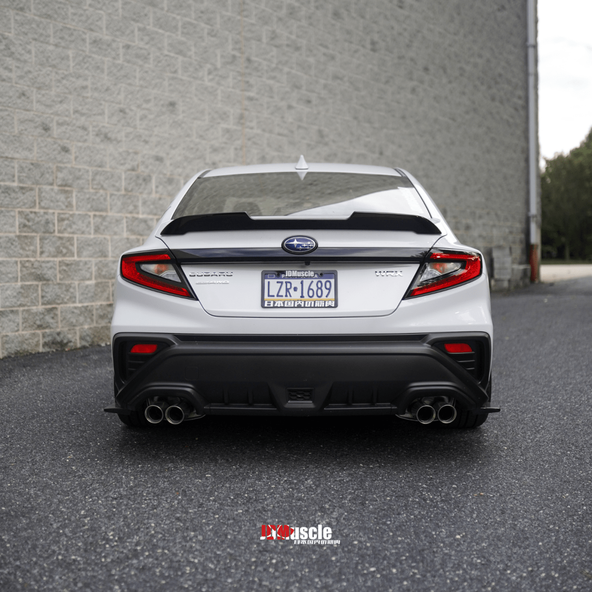 JDMuscle [22-26 WRX] STI Style Duck Bill Spoiler-Paint Matched/Gloss Black - Graveyard Performance