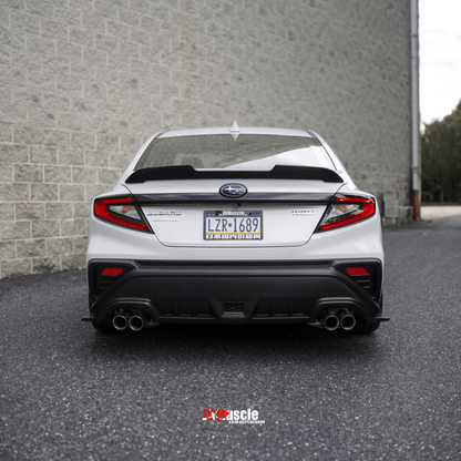 JDMuscle [22-26 WRX] STI Style Duck Bill Spoiler-Paint Matched/Gloss Black - Graveyard Performance