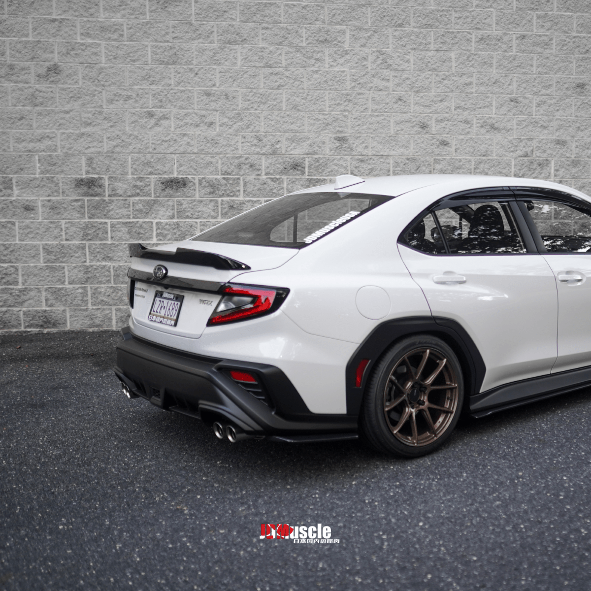 JDMuscle [22-26 WRX] STI Style Duck Bill Spoiler-Paint Matched/Gloss Black - Graveyard Performance