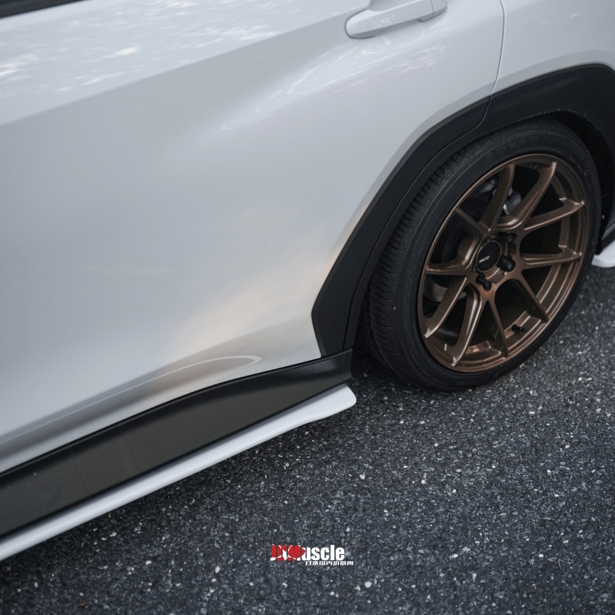 JDMuscle [22-26 WRX] STI Style Side Skirts-Paint Matched/Gloss Black - Graveyard Performance
