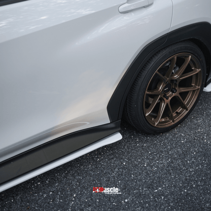 JDMuscle [22-26 WRX] STI Style Side Skirts-Paint Matched/Gloss Black - Graveyard Performance