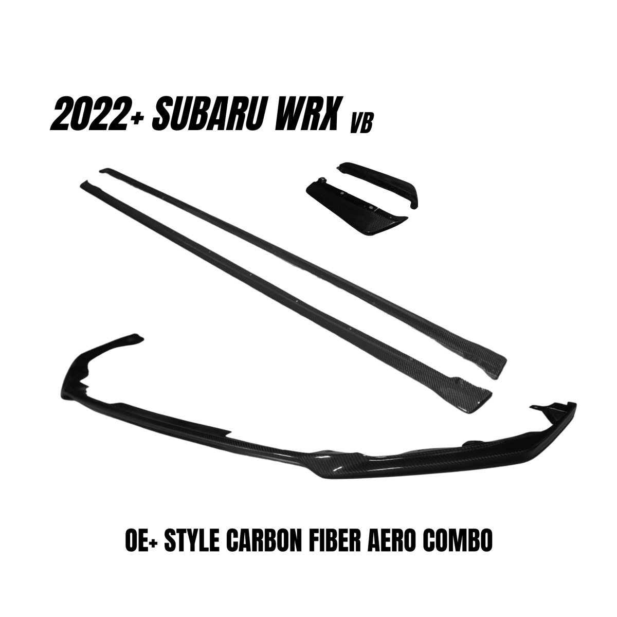 JDMuscle [22-26 WRX] Tanso Carbon Fiber Aero Combo OE+ Style - Graveyard Performance