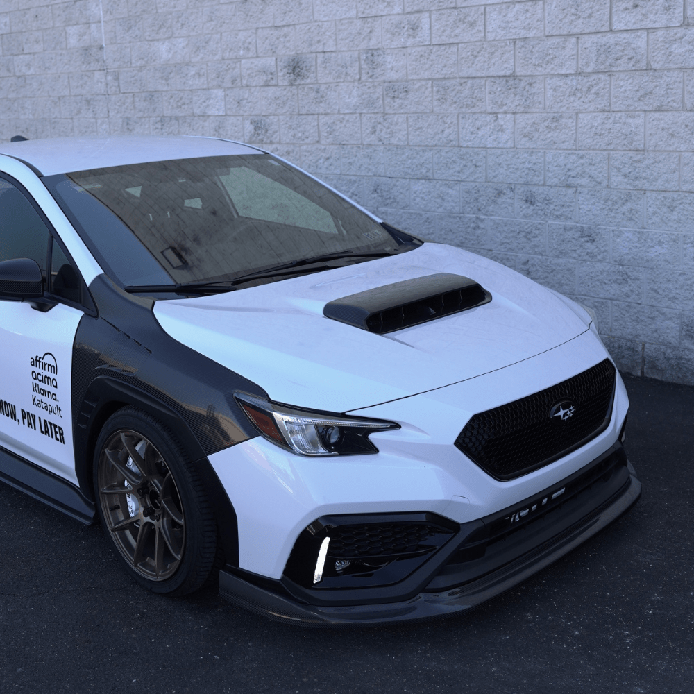 JDMuscle [22-26 WRX] Tanso Carbon Fiber GC8 Style Hood Scoop - Graveyard Performance