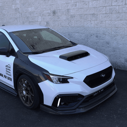 JDMuscle [22-26 WRX] Tanso Carbon Fiber GC8 Style Hood Scoop - Graveyard Performance
