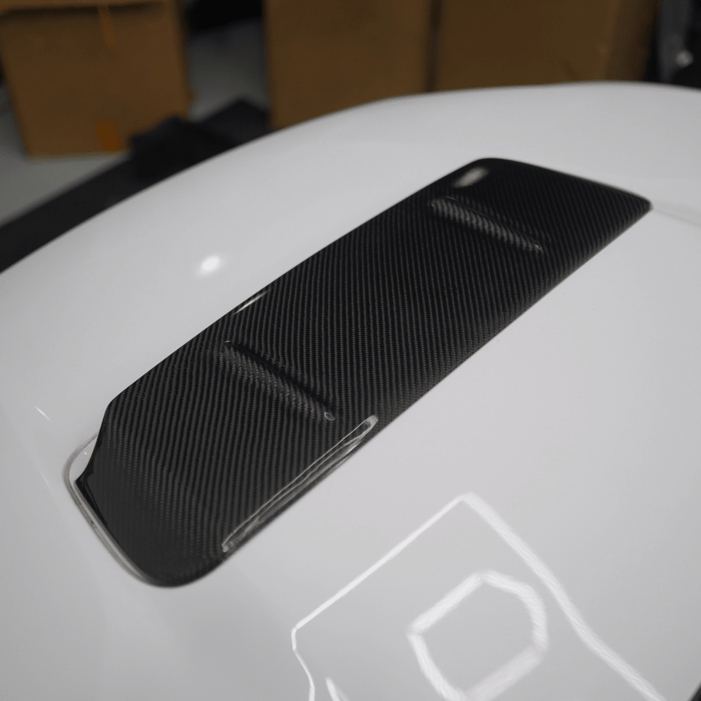 JDMuscle [22-26 WRX] Tanso Carbon Fiber Hood Scoop Cover V1 - Graveyard Performance