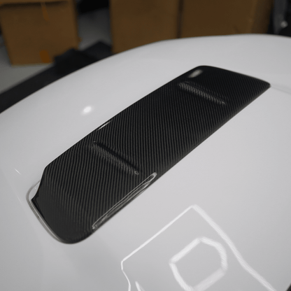 JDMuscle [22-26 WRX] Tanso Carbon Fiber Hood Scoop Cover V1 - Graveyard Performance